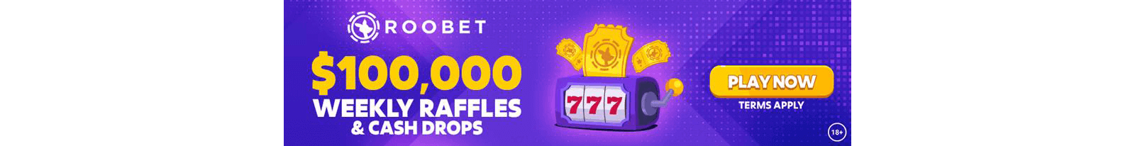 Roobet  USD Weekly Raffles and Cash Drops