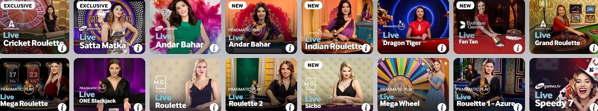 betway live casino games