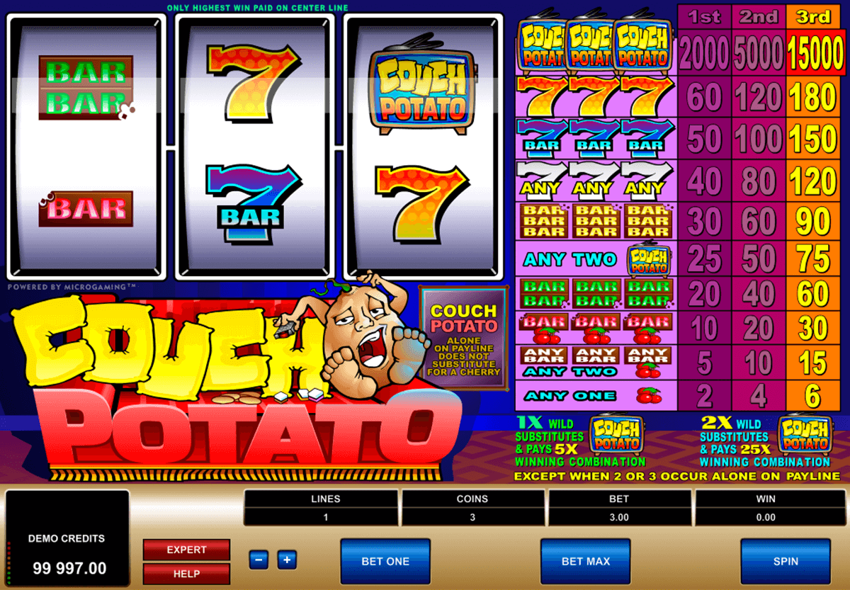couch potato microgaming slot