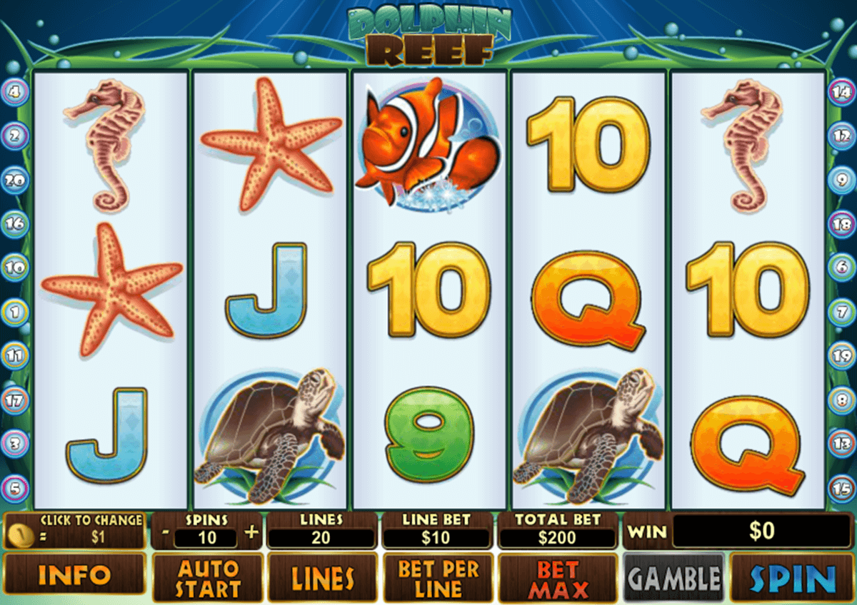 dolphin reef playtech slot