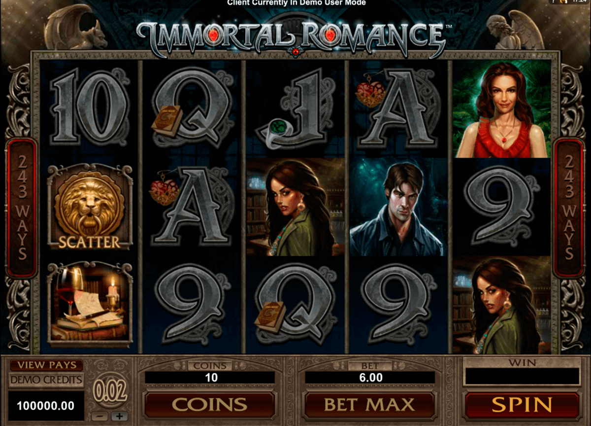 immortal romance microgaming slot 