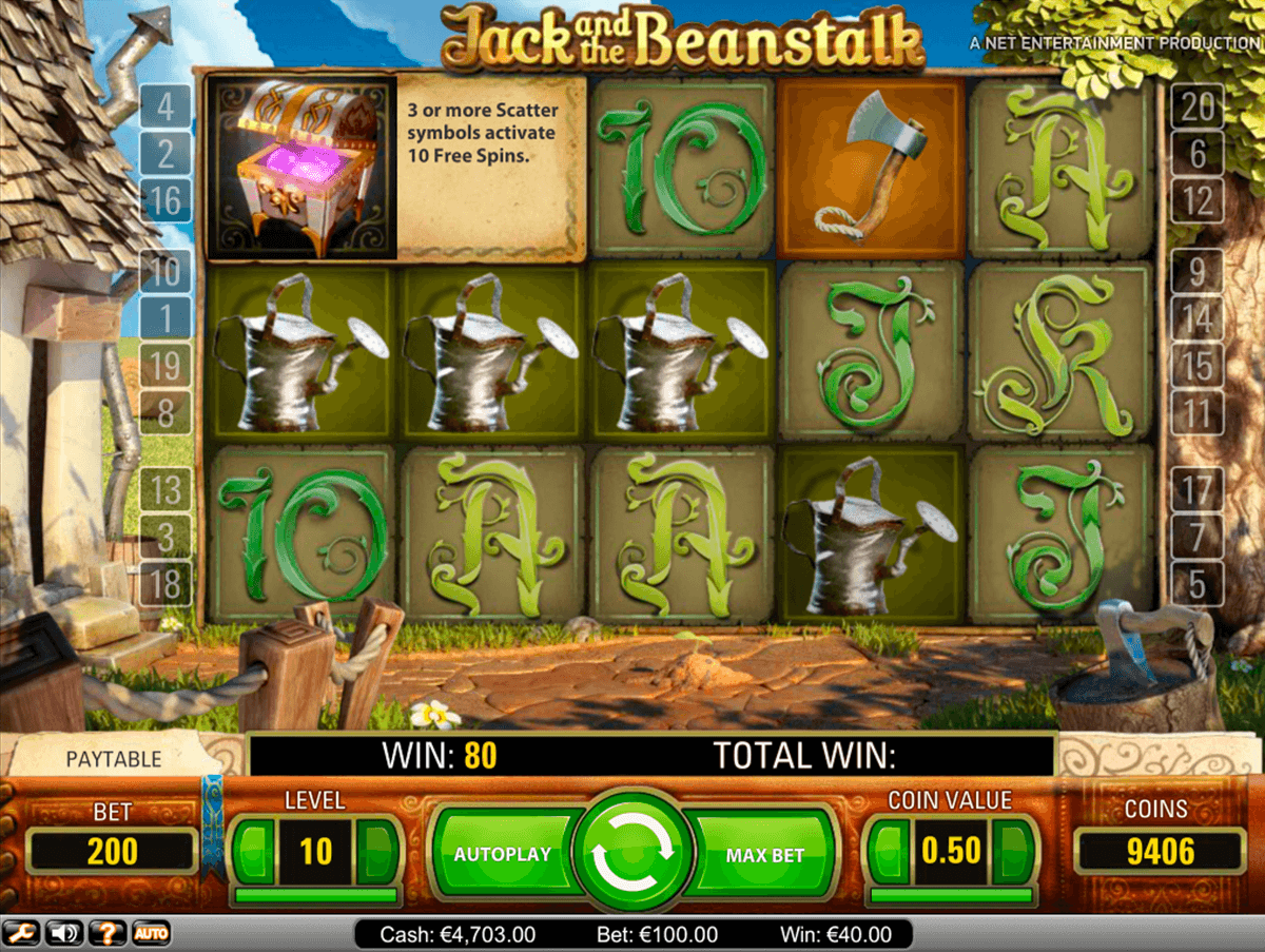 jack and the beanstalk netent slot