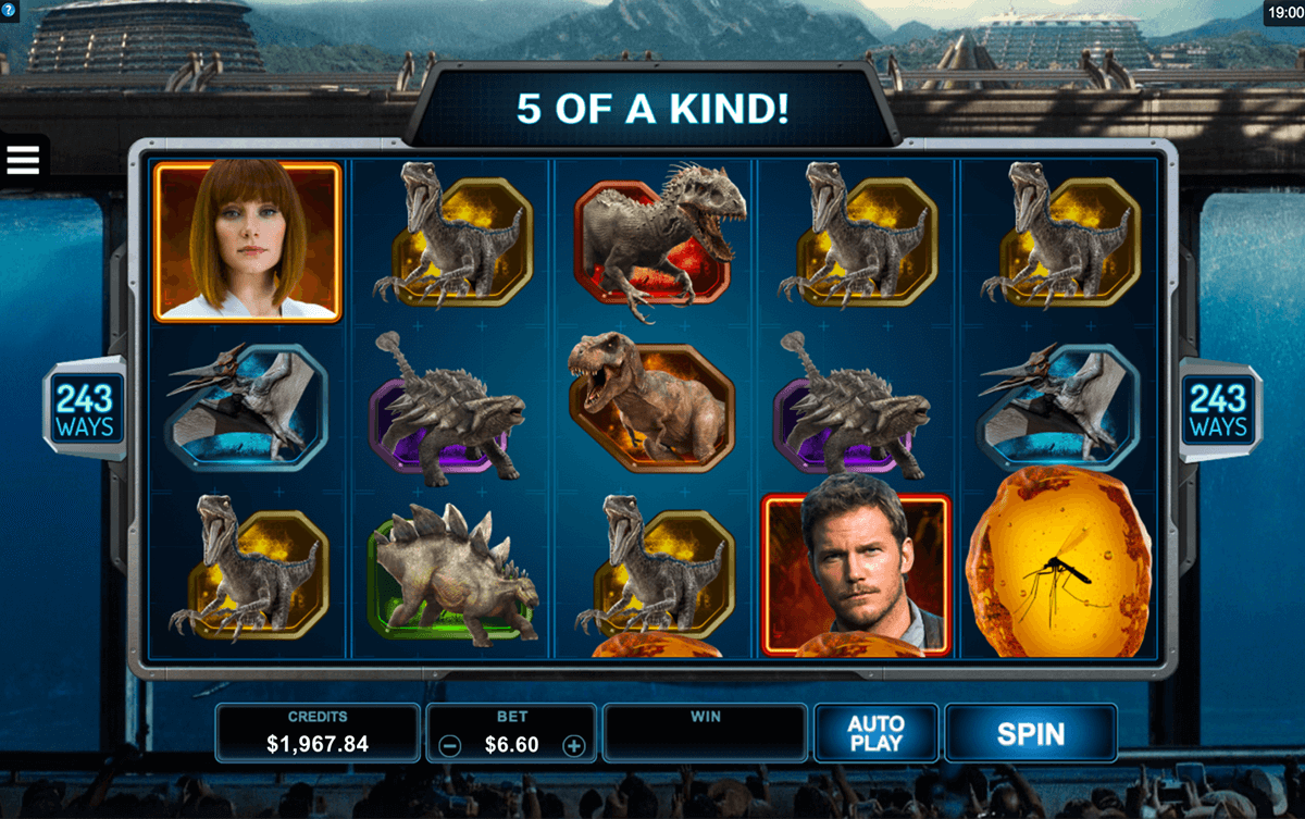 jurassic world microgaming slot