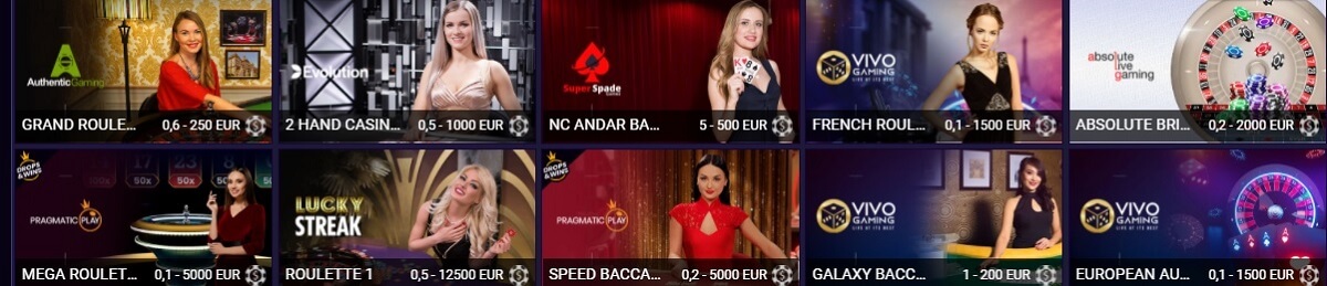 jvspin live casino games