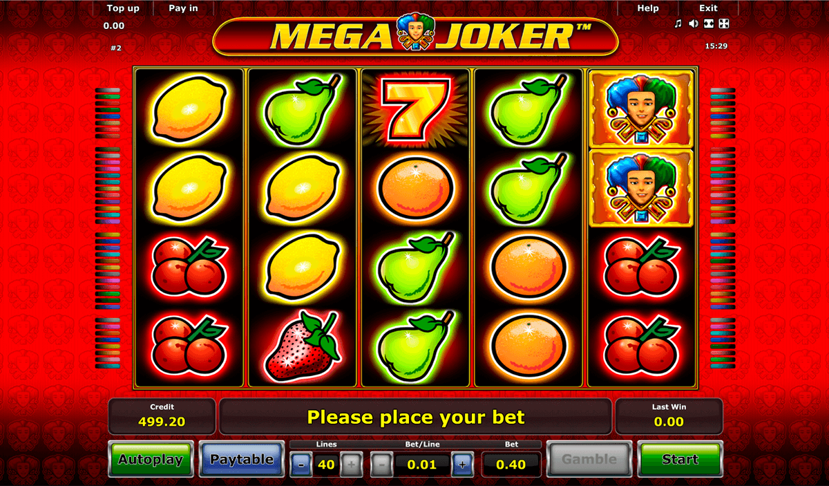 mega joker novomatic slot