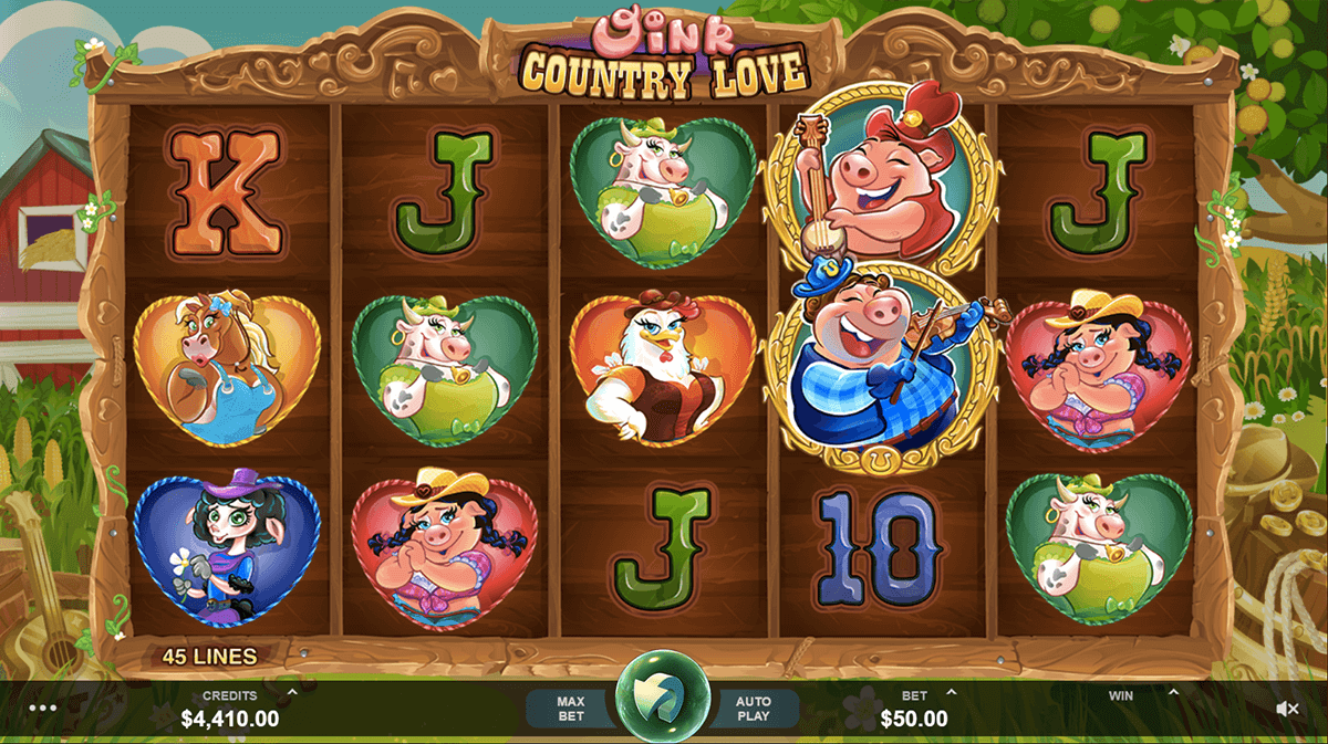 oink country love microgaming slot 